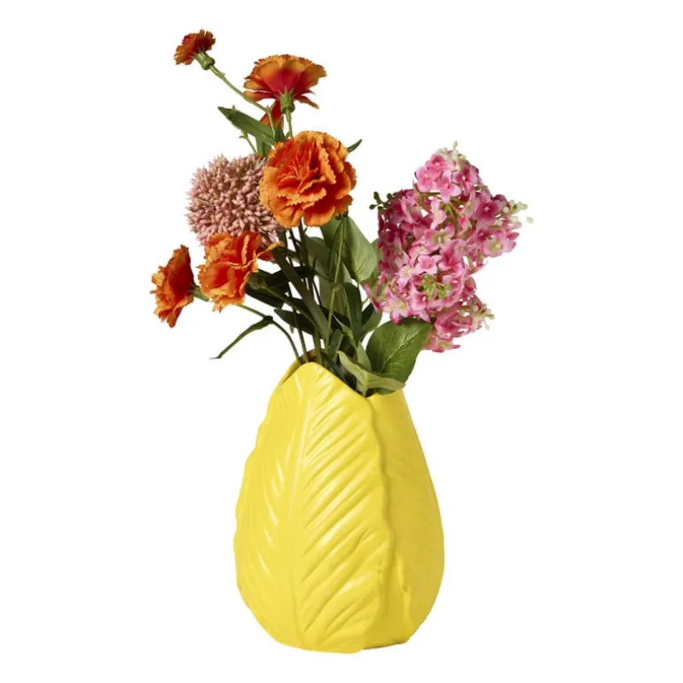 Vaas tulp - geel - ø14x20 cm