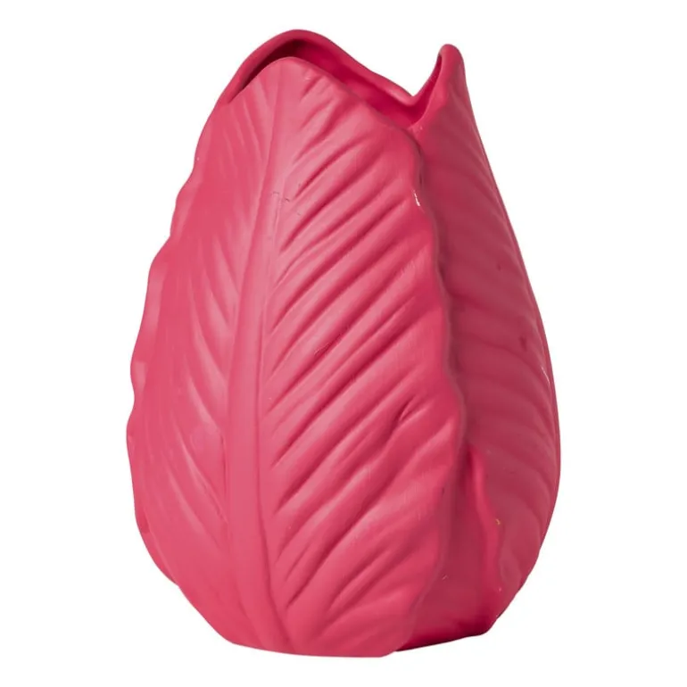 Vaas tulp - roze - ø14x20 cm