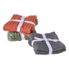 Vaatdoekjes - grijs - 20x20 cm - set van 2