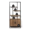 Vakkenkast Charlie met deuren - 73x33x170 cm