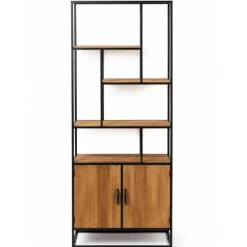 Vakkenkast Charlie met deuren - 73x33x170 cm