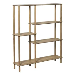 Vakkenkast Scandi hoog - naturel - 140x120x30 cm