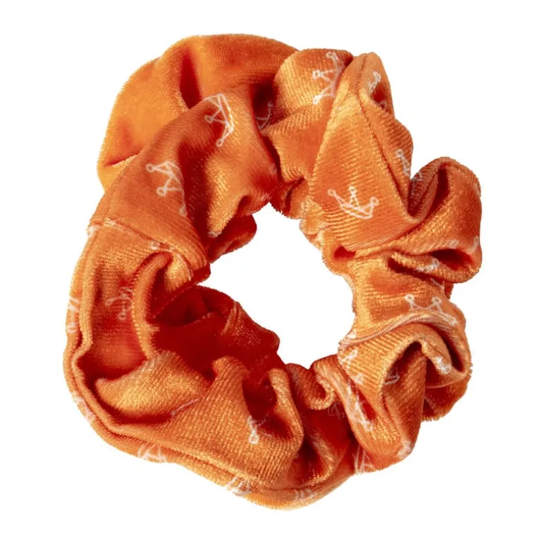 Velvet scrunchie - oranje