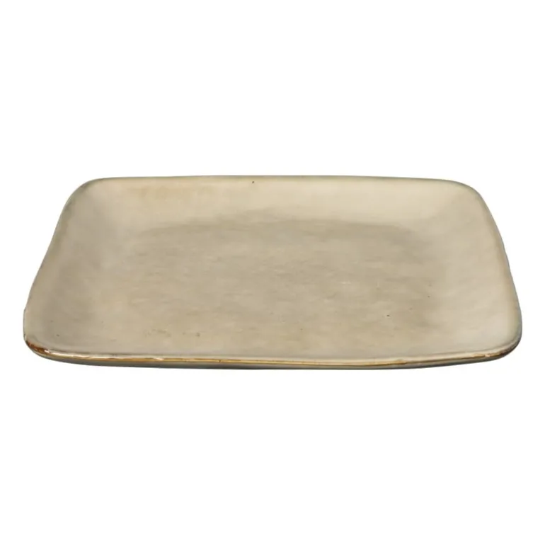 Vierkant bord Toscane - beige - 20 cm