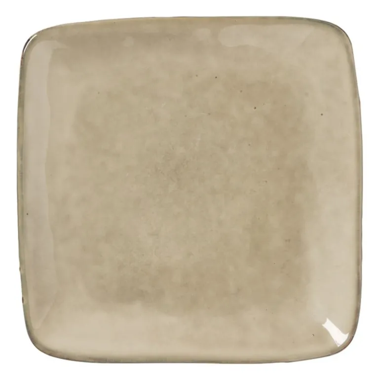 Vierkant bord Toscane - beige - 20 cm