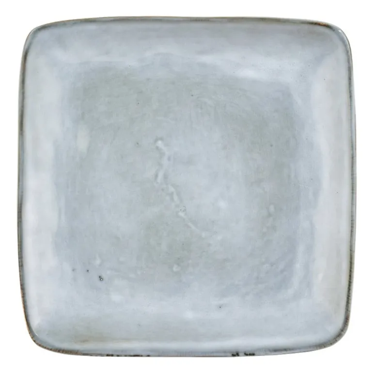 Vierkant bord Toscane - blauw - 20 cm