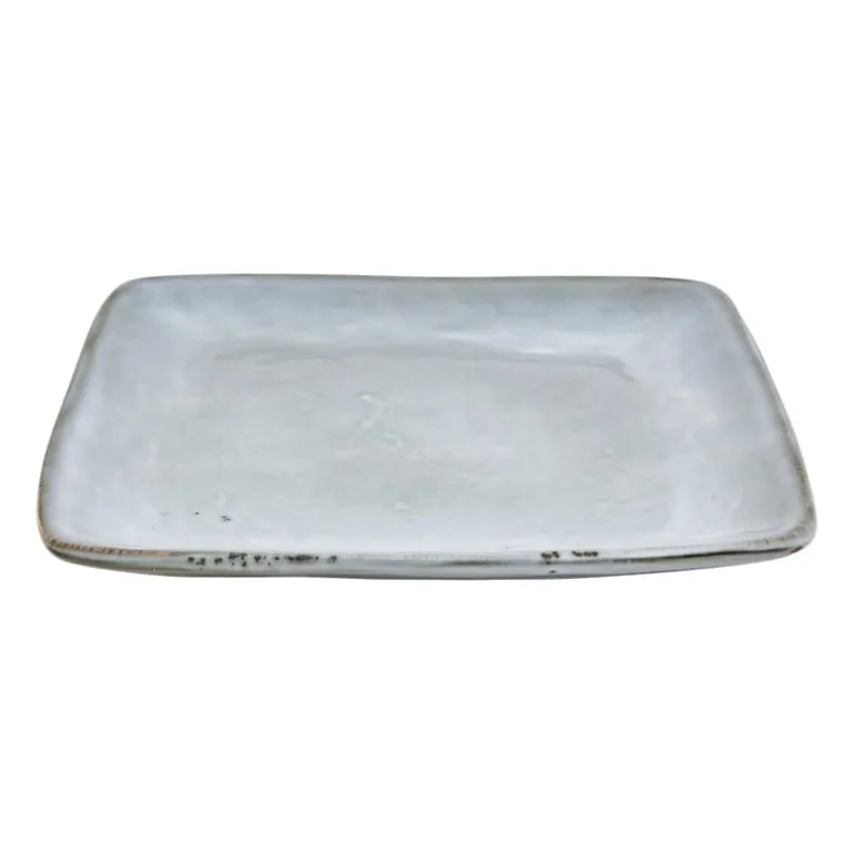 Vierkant bord Toscane - blauw - 20 cm