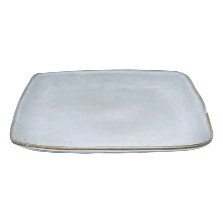 Vierkant bord Toscane - blauw - 25 cm