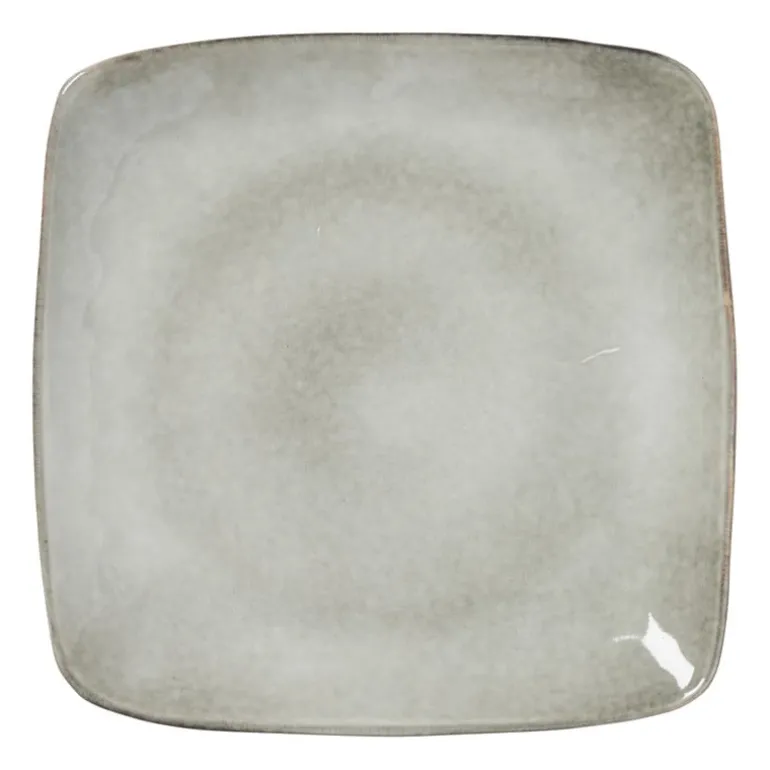 Vierkant bord Toscane - grijs - 25 cm