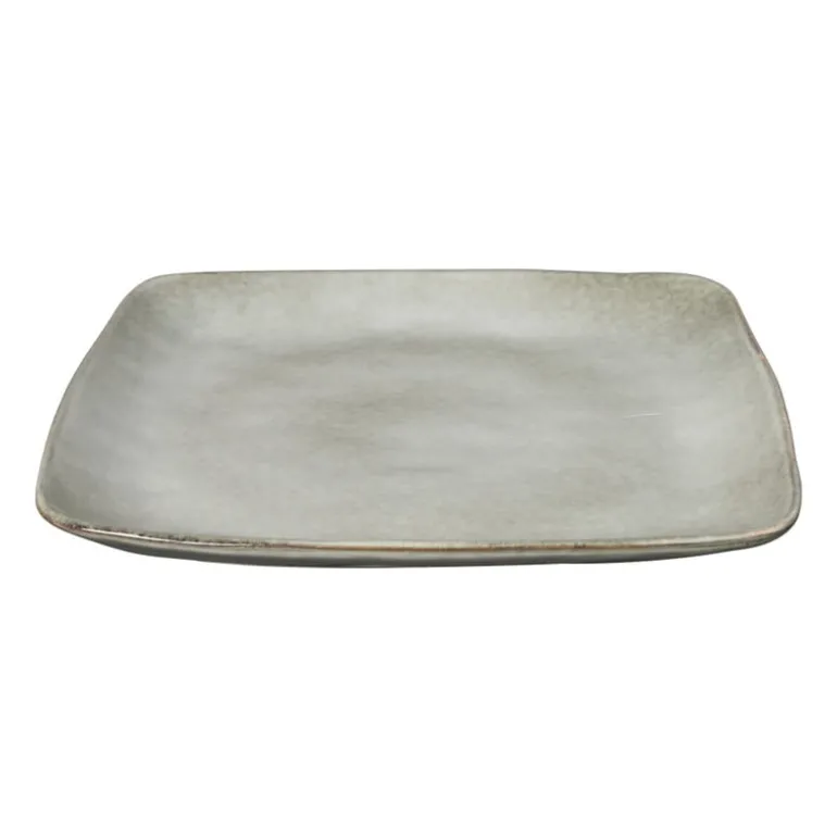 Vierkant bord Toscane - grijs - 25 cm