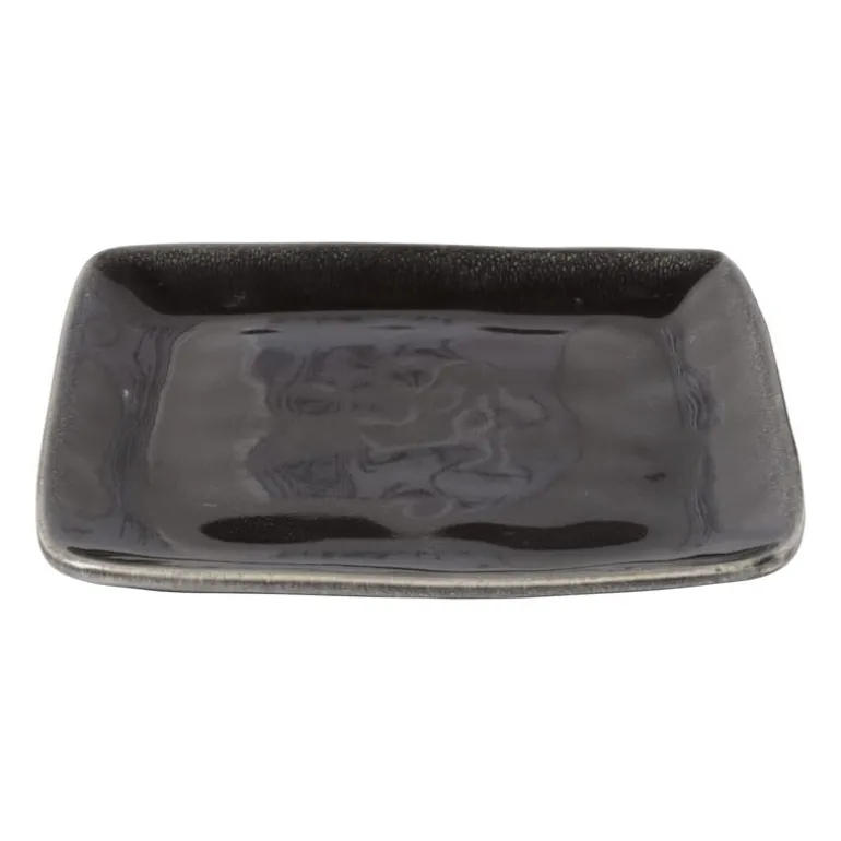Vierkant bord Toscane - zwart - 20 cm