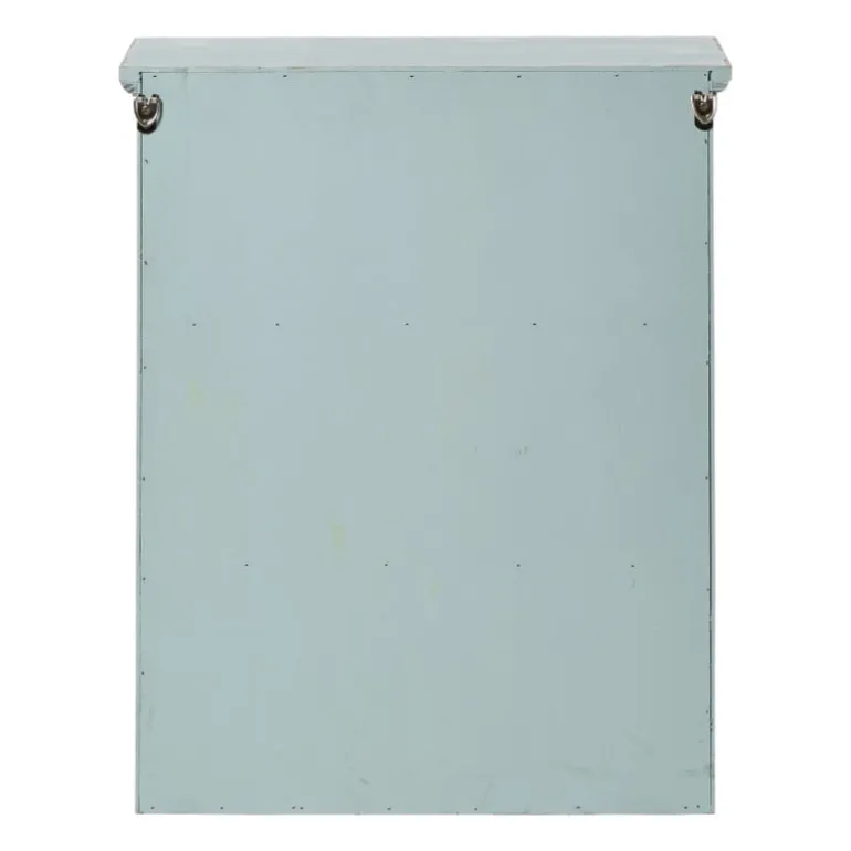 Vitrinekast 2 deuren - groen - 60x50x15 cm