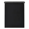 Vitrinekast 2 deuren - zwart - 60x50x15 cm