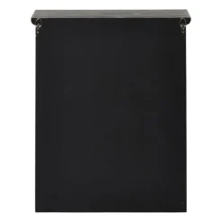 Vitrinekast 2 deuren - zwart - 60x50x15 cm