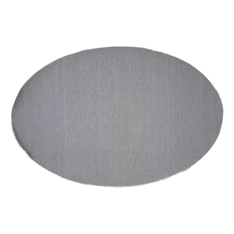 Vloerkleed fluffy ovaal - bruin - 120x180 cm