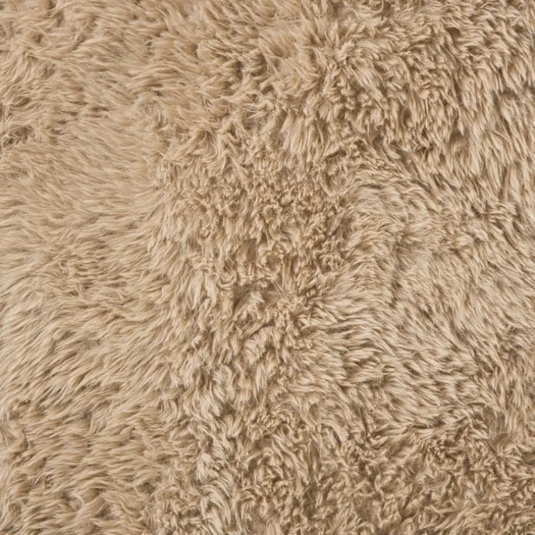 Vloerkleed fluffy ovaal - bruin - 120x180 cm