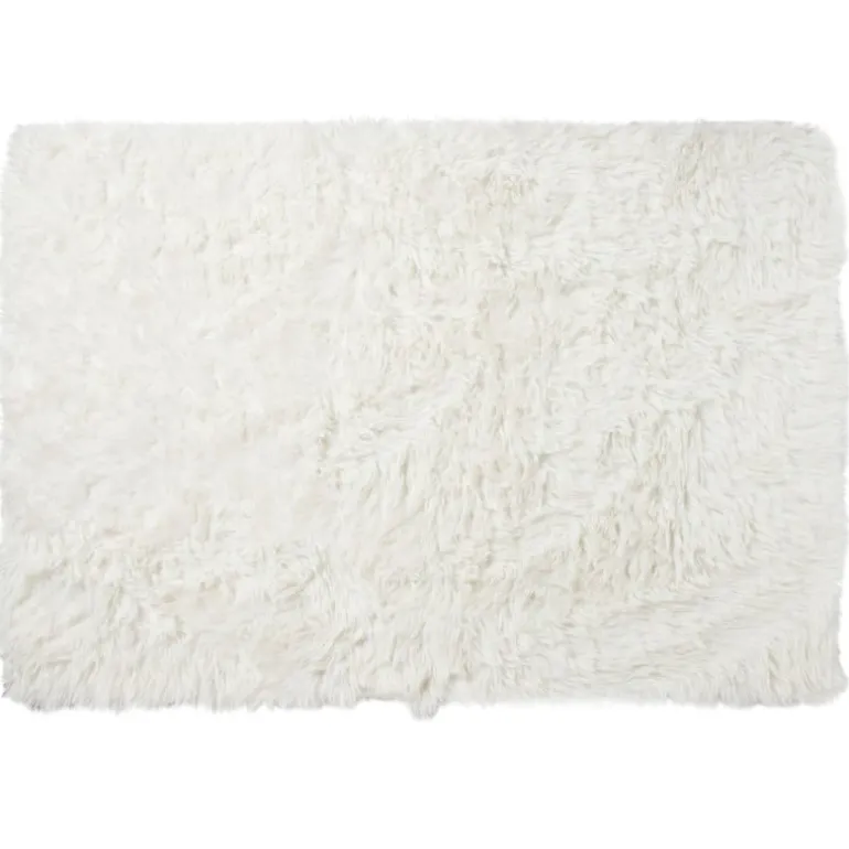 Vloerkleed fluffy - wit - 150x230 cm