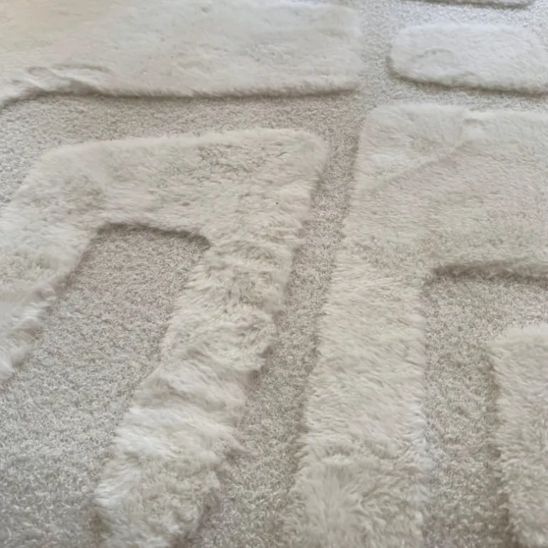 Vloerkleed native ovaal - wit - 120x180 cm
