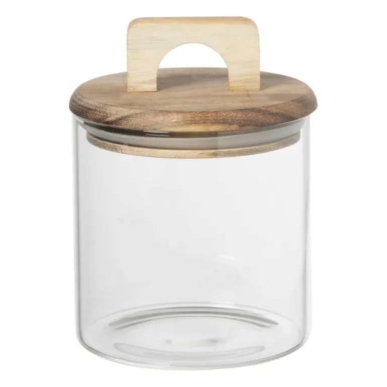 Voorraadpot acacia mini - glas - 60 ml