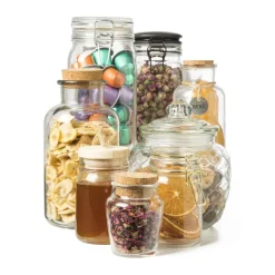 Voorraadpot met kurk deksel - 140 ml