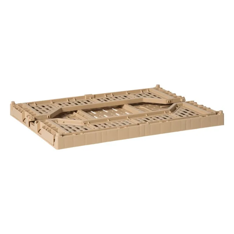 Vouwkrat groot - beige - 14.5x40x30 cm