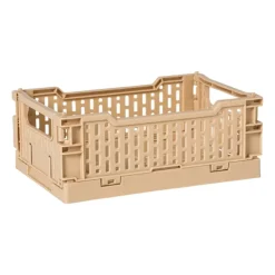 Vouwkrat klein - beige - 6x15x10 cm