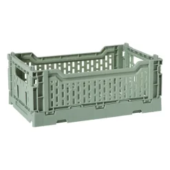 Vouwkrat klein - groen - 6x15x10 cm
