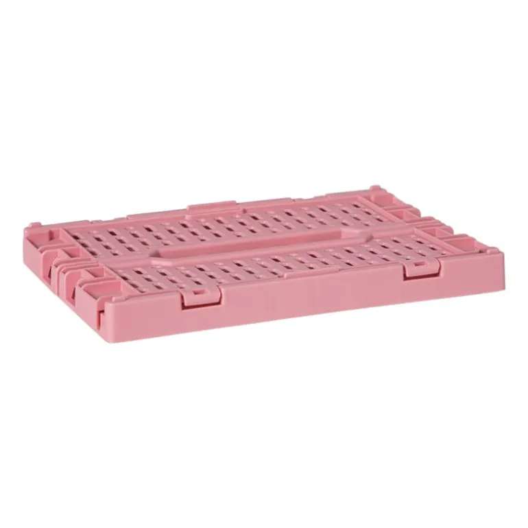 Vouwkrat klein - roze - 6x15x10 cm