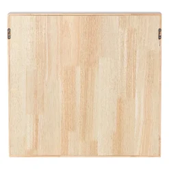Wandkastje voor mokken met lade - bruin - 53x50x10 cm