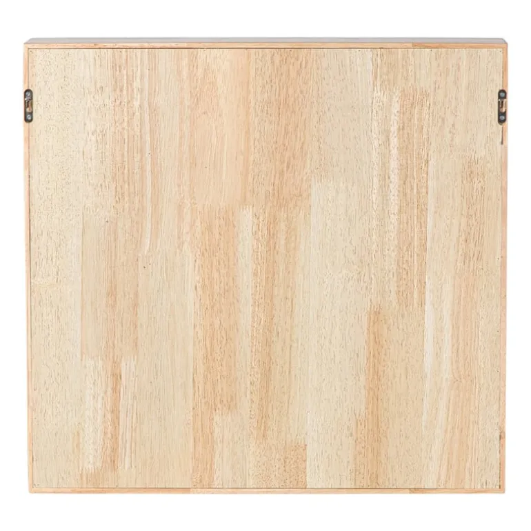 Wandkastje voor mokken met lade - bruin - 53x50x10 cm