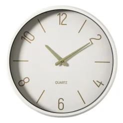 Wandklok - beige - ø37 cm