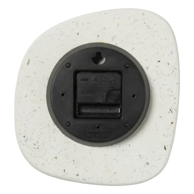 Wandklok Terrazzo - organisch - 22.5x20.5x4 cm