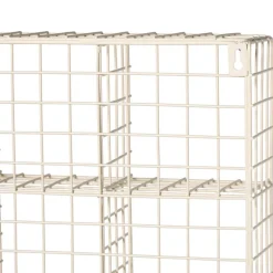 Wandrek wire 9 vakken - beige - 40x40x10 cm