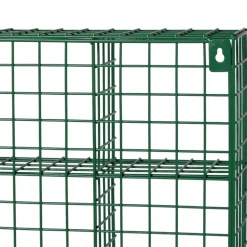 Wandrek wire 9 vakken - groen - 40x40x10 cm
