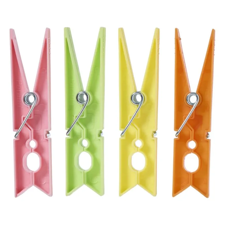 Wasknijpers - multikleur - set van 12