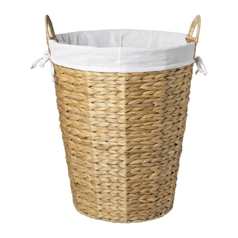 Wasmand Saar 50 liter - bruin/wit - ø42x50 cm