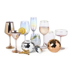 Waterglas - roze/goud - 550 ml