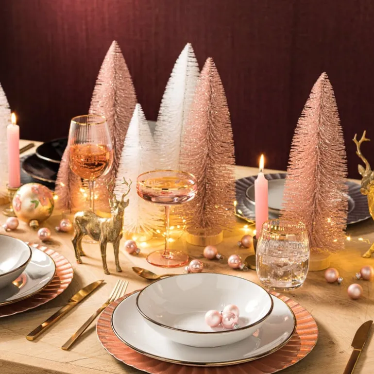 Waterglas - roze/goud - 550 ml