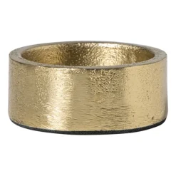Waxinelichthouder rond - goudkleurig - ø5x2 cm