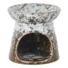 Waxmelt brander - zwart keramiek - 7x7x7 cm