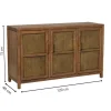 Webbing dressoir Bandung - bruin - 72x120x40 cm