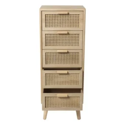 Webbing Java kast met 5 laden - 107x40x31 cm