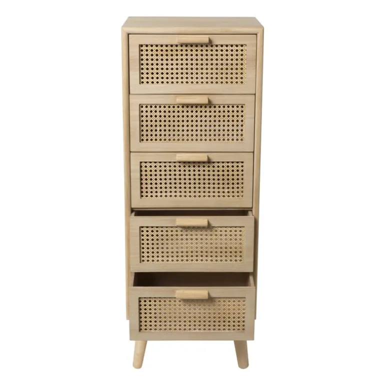 Webbing Java kast met 5 laden - 107x40x31 cm