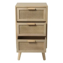 Webbing Java kast met 3 laden - 73x40x31 cm