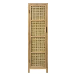 Webbing kast smal Bandung - naturel - 160.5x45x40.5 cm