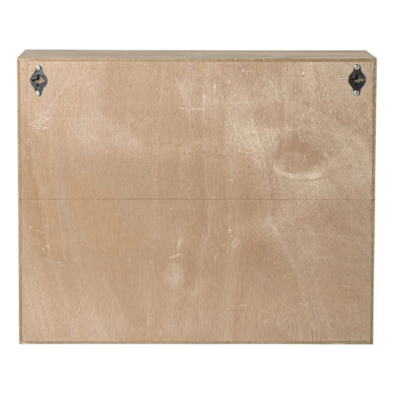 Webbing wandkast Bandung - naturel - 48.5x60x22 cm