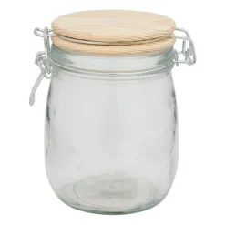 Weckpot met houten deksel - 0.75 L
