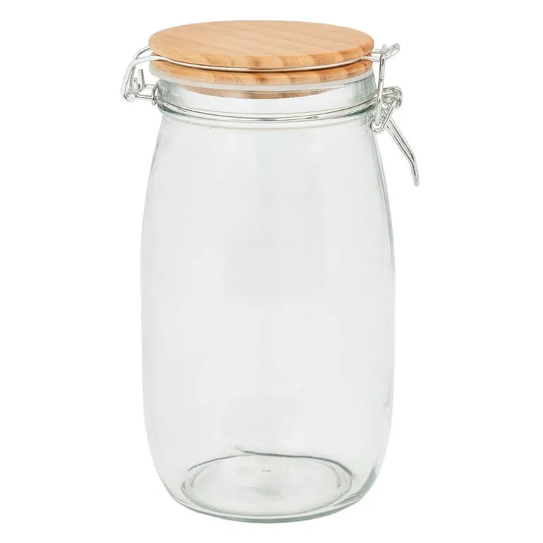 Weckpot met houten deskel - 1.5 liter