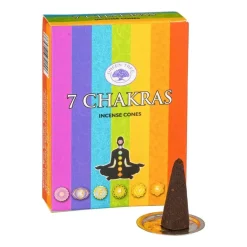 Wierookkegeltjes7 Chakras - 10 stuks