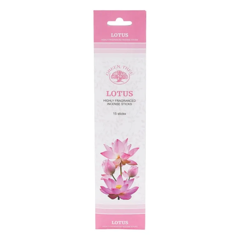 Wierooksticks Green Tree - lotus - 15 stokjes